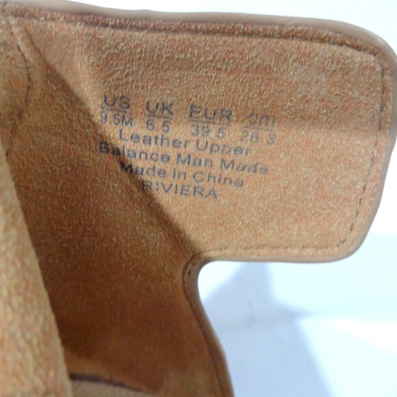 Naturalizer Women's Riviera Tan Leather Wedge Sandals Shoes Size 9.5 M - Picture 6 of 8